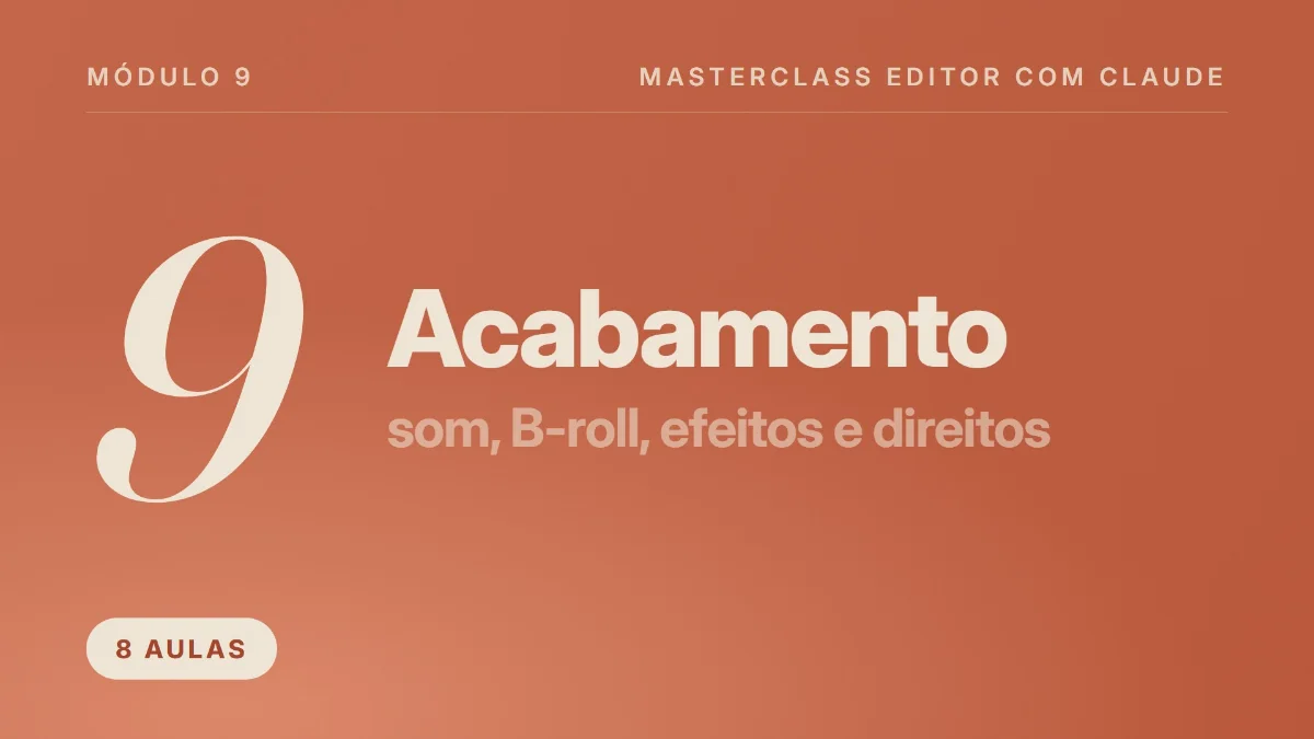 Capa do módulo 9, Acabamento